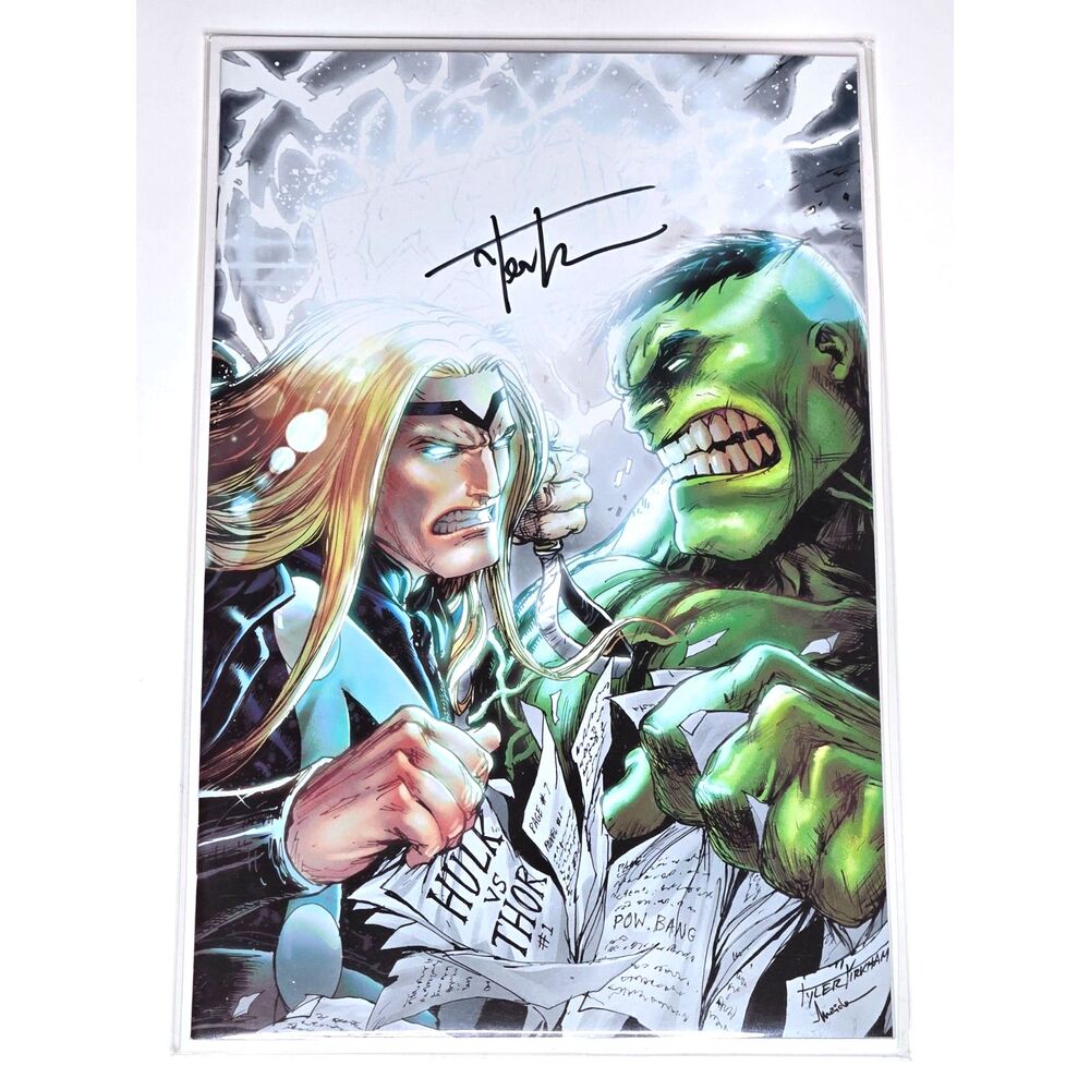 Hulk vs Thor Banner of War Alpha #1 | Signed Tyler Kirkham COA | MegaCon Virgin